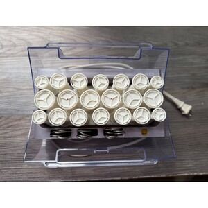 Vidal Sassoon Hairsetter curlers Model E65995 20‎ curlers 19 clips